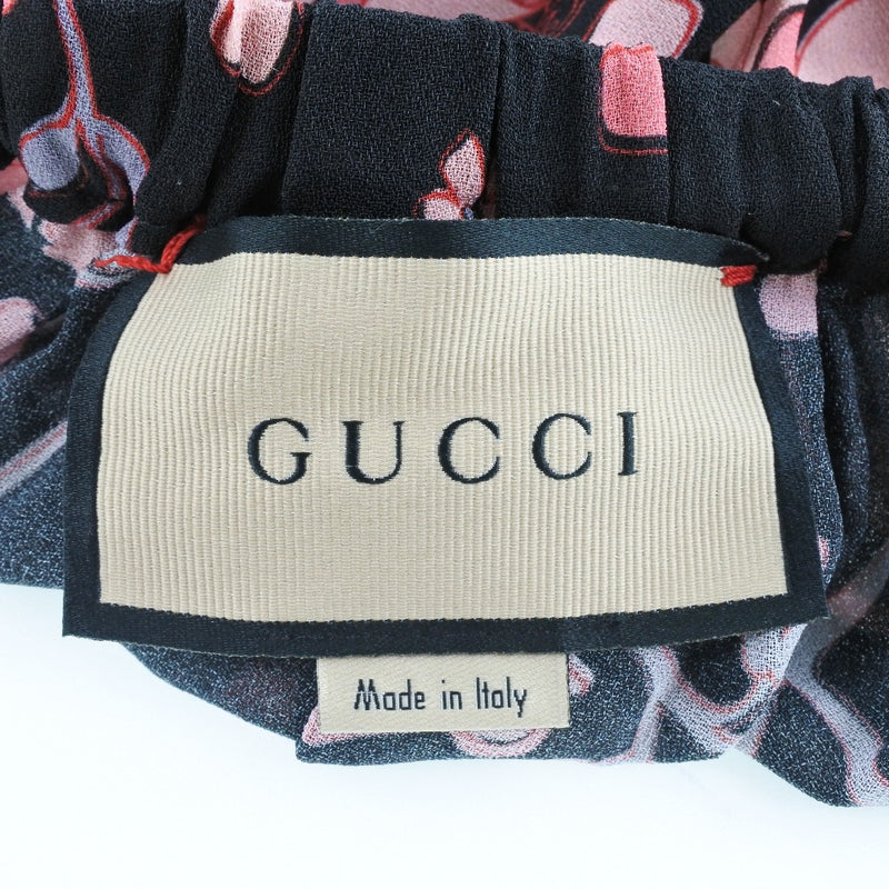 [Gucci] Gucci 
 长裙 
 人造丝黑色耀斑女士的等级