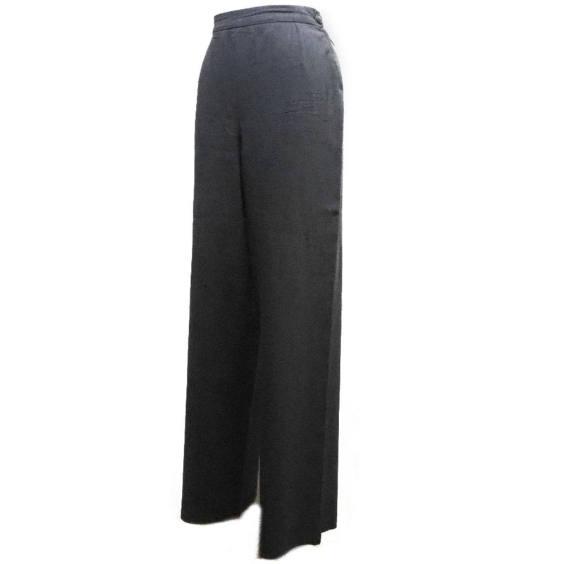 [HERMES] Hermes 
 Side zip pants 
 Wool Gray Side ZIP Ladies