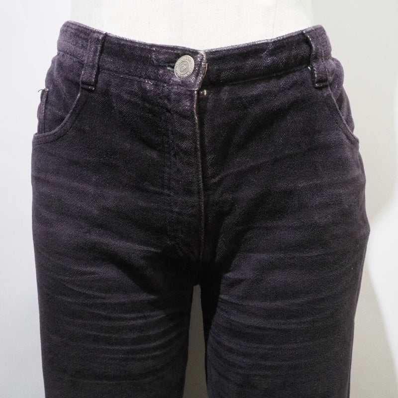 [香奈儿]香奈儿 
 可可标记裤子 
 p19783v11559 02a丝绒紫色可可马克女士