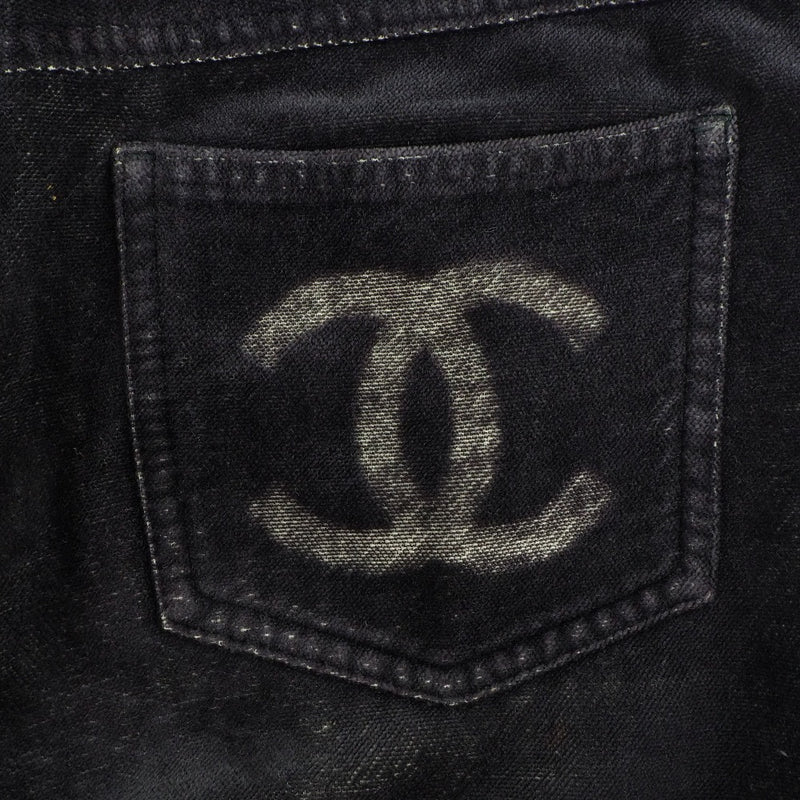 [Chanel] Chanel 
 Pantalones de coco 
 P19783V11559 02A Velor Purple Coco Mark Ladies