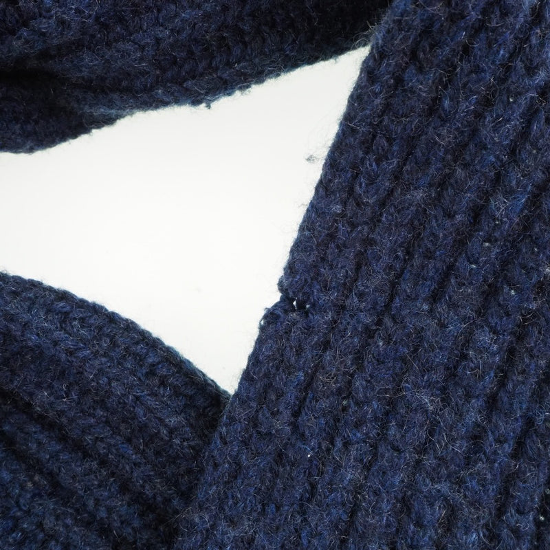 [CHANEL] Chanel 
 Severe sleeve dress 
 Knit logo P32447K00690 08c cashmere navy nods Ladies