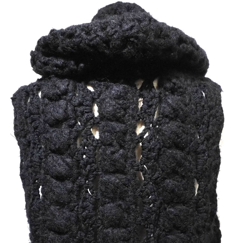 【CHANEL】シャネル
 ロングジレ ベスト
 ココマーク P33522K00900 08A ウール 黒 Long gilet レディース