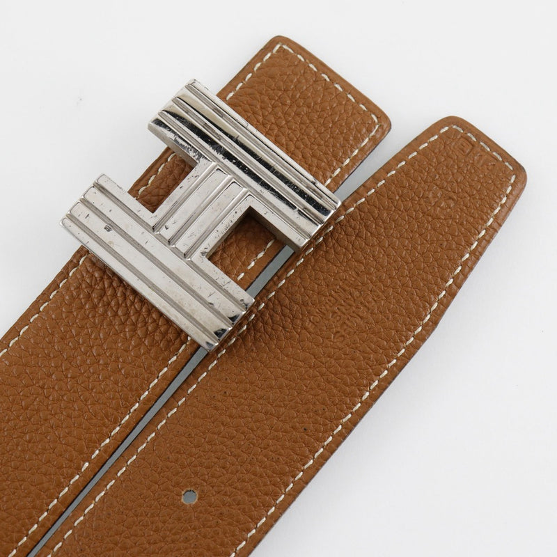 【HERMES】エルメス
 Ｈベルト90 ベルト
 コンスタンス リバーシブル レザー 茶/黒 □E刻印 H belt 90 メンズB-ランク