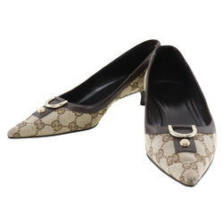 [GUCCI] Gucci 
 Abbey pumps 
 131581 GG Canvas tea ABBEY Ladies