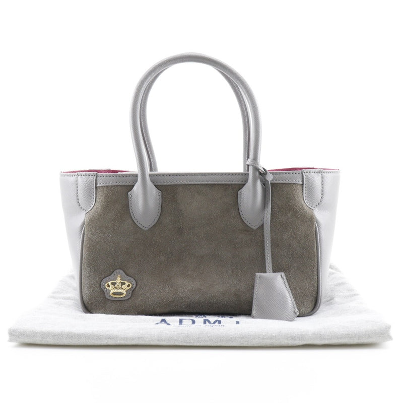 [Admj accessova] edie em jay handbag sueco x cuero gris gris imán tipo damas a+rango