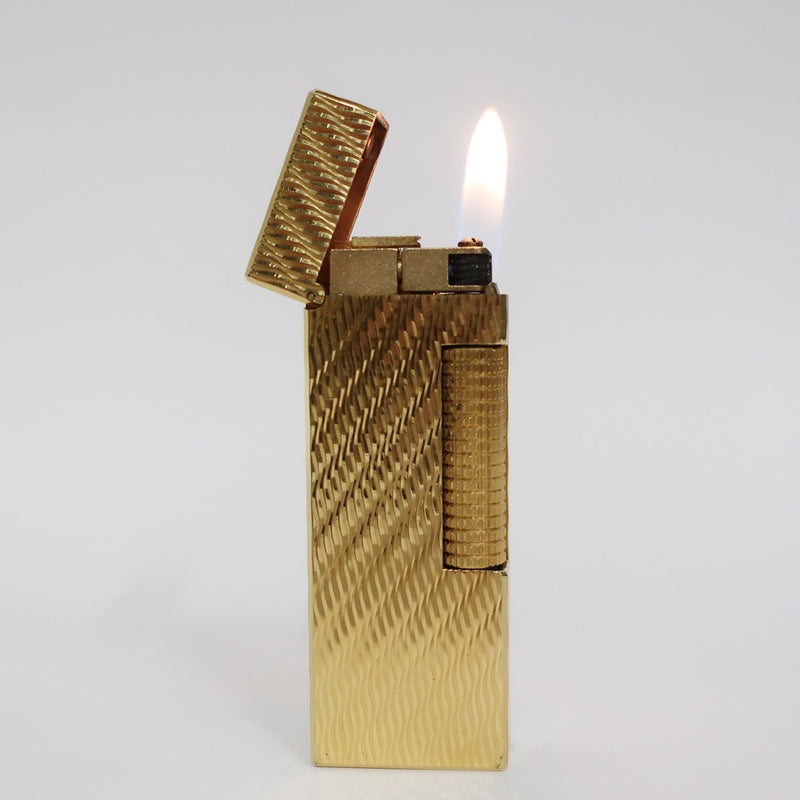 【Dunhill】ダンヒル
 ローラー式 ガスライター ライター
 ゴールド Roller Gas Lighter _