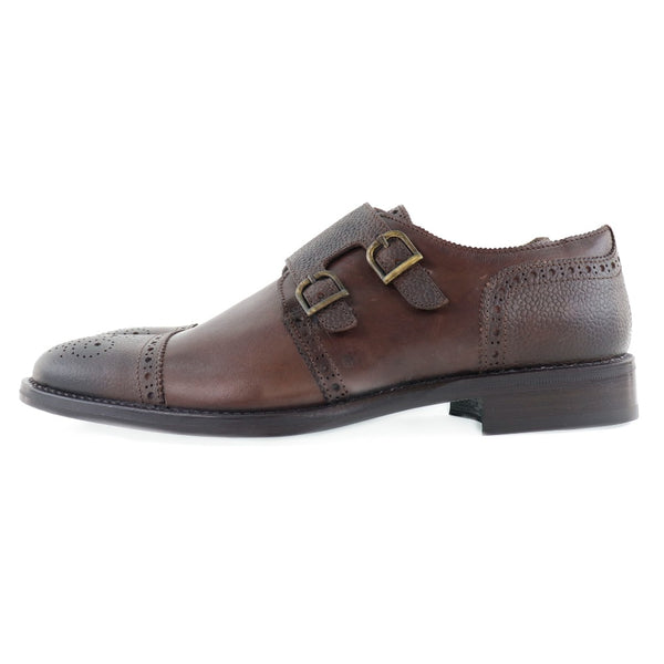 [DOUCAL'S] Docals 
 Business shoes dress shoes 
 Double Monclap Leather Tea BUSINESS SHOES Men's