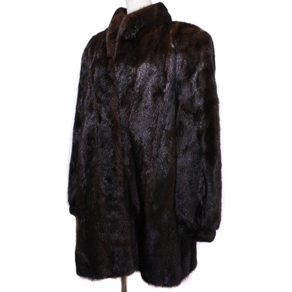 [Saga Mink] Sagamink 
 Long coat fur coat 
 Mink tea Long COAT Ladies