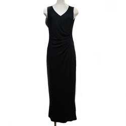 [Chanel] Chanel 
 Vestido de vestido largo 
 P07490V05507 97p Rayon negro vestido largo Damas