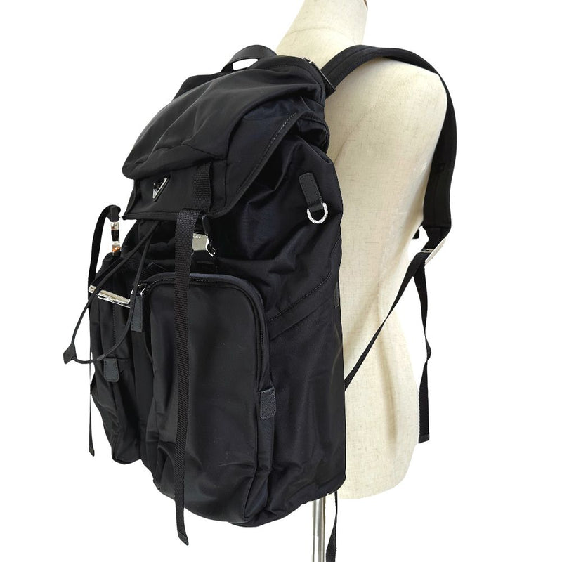 [PRADA] Prada 
 Luc Daypack 
 2VZ019 Nylon Nero shoulder handbag 2WAY A4 flap unisex A+rank