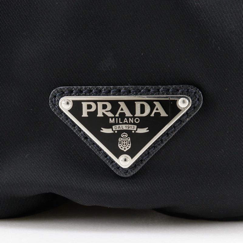 [Prada]PRADA Backpack・ DAYPACK 2VZ135 NYLON NEO NERO肩部手提包2Way A4襟翼中性A级