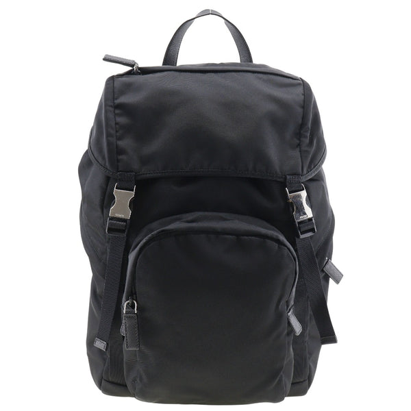 [PRADA]PRADA Backpack・ Daypack 2VZ135 Nylon NERO shoulder handbag 2WAY A4 flap unisex A-rank