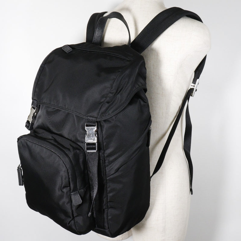 [Prada] Prada Backpack Daypack Pack 2VZ135 Nylon Nero Bouleur à main