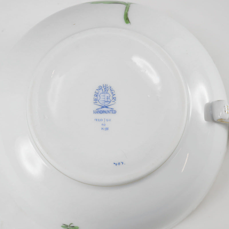 【HEREND】ヘレンド
 ギュスギュスターヴ  食器
 モーニングカップ＆ソーサー 720/GV Gustave _A+ランク