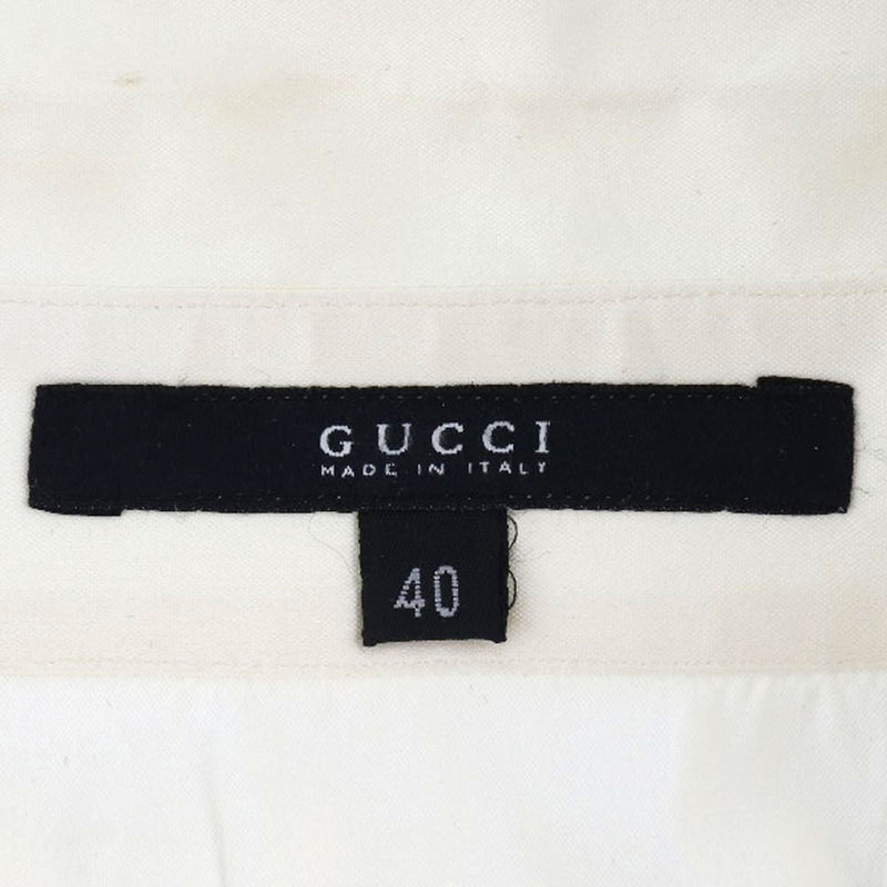 [Gucci] Gucci 
 Camisa de vestir 
 Sherling 117690.zf026 Algodón x poliéster x poliuretano camisa de vestir blanca damas