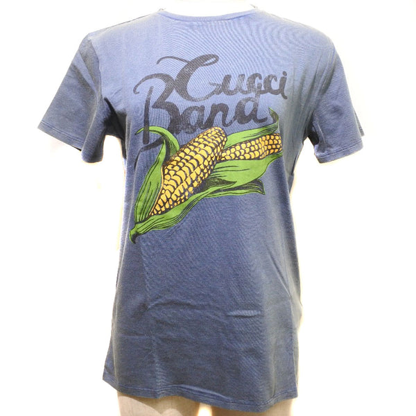 [Gucci] Gucci 
 短 - 衬衫T衬衫 
 玉米徽标棉蓝色儿童的等级