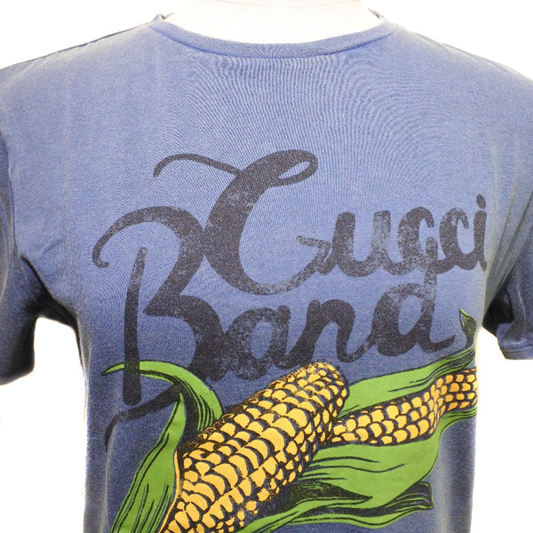 [Gucci] Gucci 
 短 - 衬衫T衬衫 
 玉米徽标棉蓝色儿童的等级