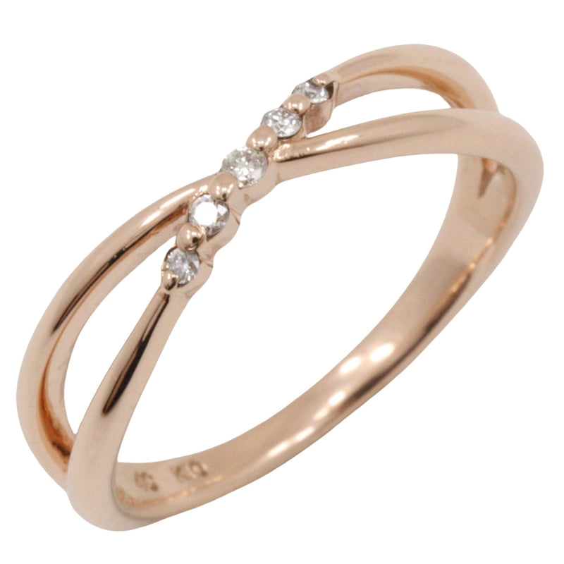 [4 ℃] Taille Yondusi 11,5 Ring K10 Gold rose Env. 2.1g Les dames classent A