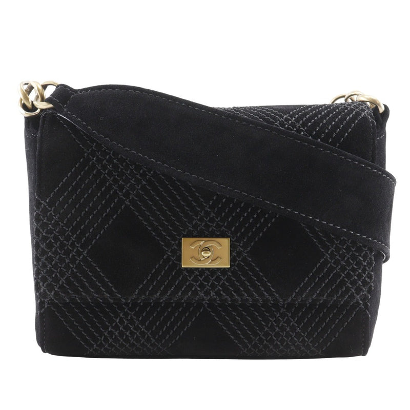 【CHANEL】シャネル ワイルドステッチ A19343Y02640 スウェード 黒 レディース ショルダーバッグ CHANEL】シャネル ワイルドステッチ ショルダーバッグ A19343Y02640