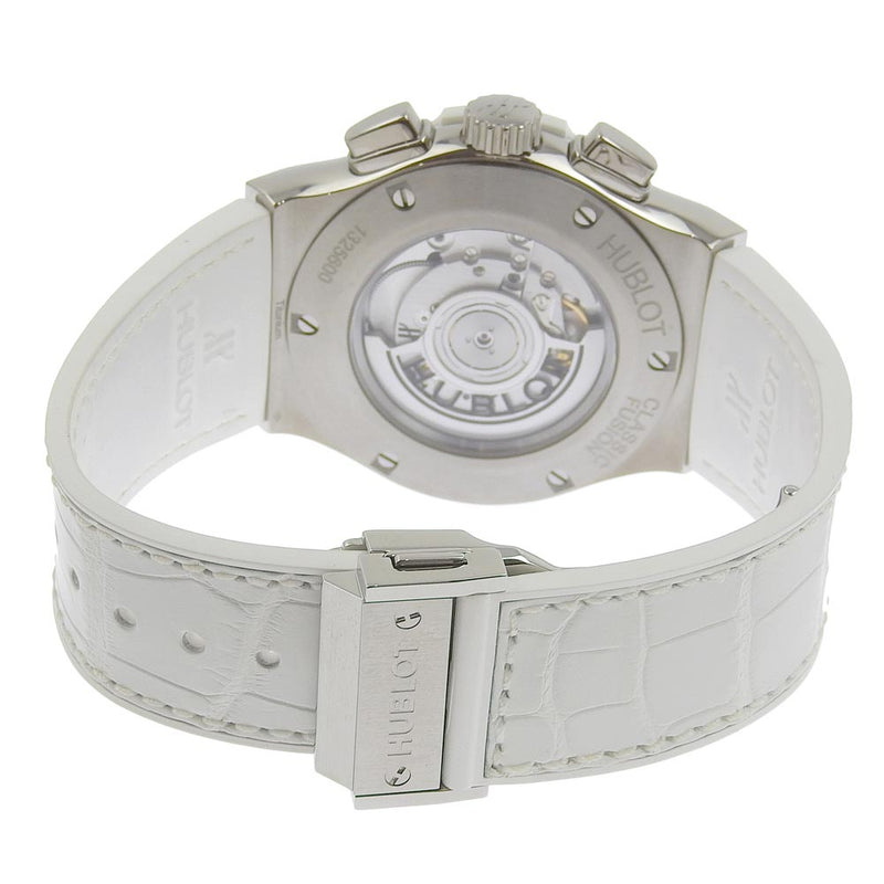 [HUBLOT] Uburo 
 Aerofusion Watch 
 525.ne.0127.lr Stainless steel x Rubber white chronograph black dial Aero Fusion Men's A+Rank