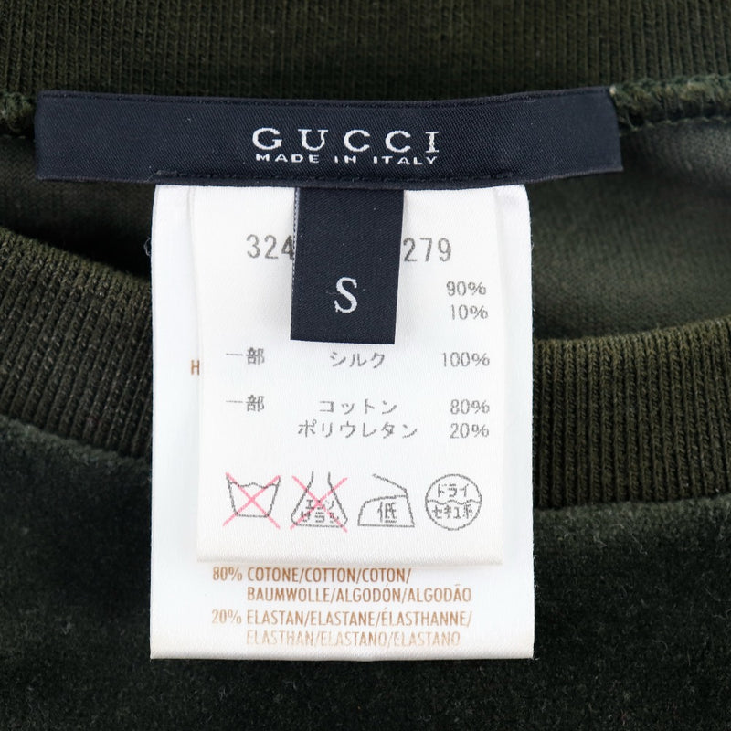 [Gucci] Gucci 
 侧线连衣裙 
 324467 x5279丝绒卡基人侧线女士