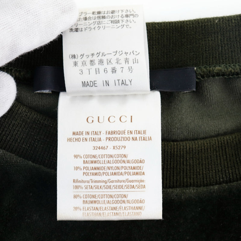 [Gucci] Gucci 
 Vestido de línea lateral 
 324467 x5279 Velor Caki Línea lateral Damas
