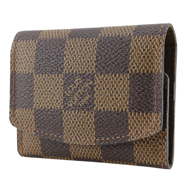 【LOUIS VUITTON】ルイ・ヴィトン
 カフスケース その他雑貨
 M64681 ダミエキャンバス 茶 MI0088刻印 Cufflink case メンズAランク