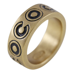 [CHANEL] Chanel 
 Coco Logo No. 13 Ring / Ring 
 A17354 Gold plating 01a engraved about 8.2g COCO LOGO Ladies A-Rank