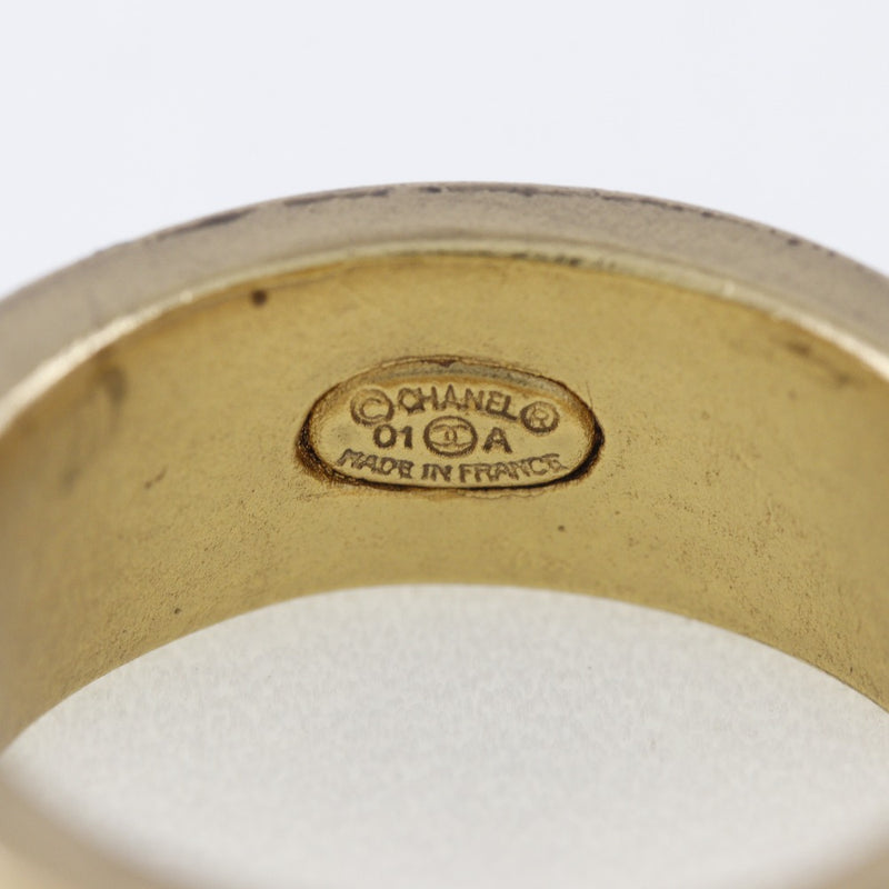 [Chanel] Chanel 
 LOGO DE COCO No. 13 Anillo / anillo 
 A17354 chapado de oro 01a grabado alrededor de 8.2g logotipo de Coco Ladies A-Rank