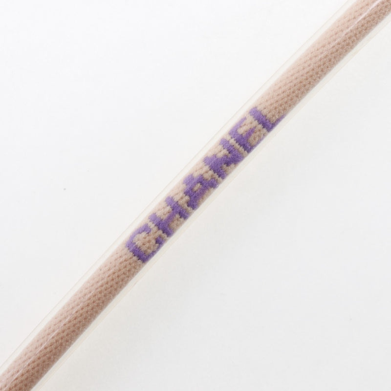 【CHANEL】シャネル
 ロゴチューブ ブレスレット
 スポーツライン A14517 ビニール×コットン ピンク 00T刻印 約5.1g logo tube レディース