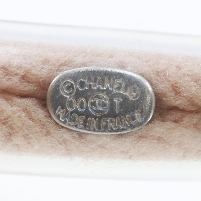[CHANEL] Chanel 
 Logo tube bracelet 
 Sports Line A14517 Vinyl x Cotton Pink 00T Approximately 5.1g LOGO TUBE Ladies