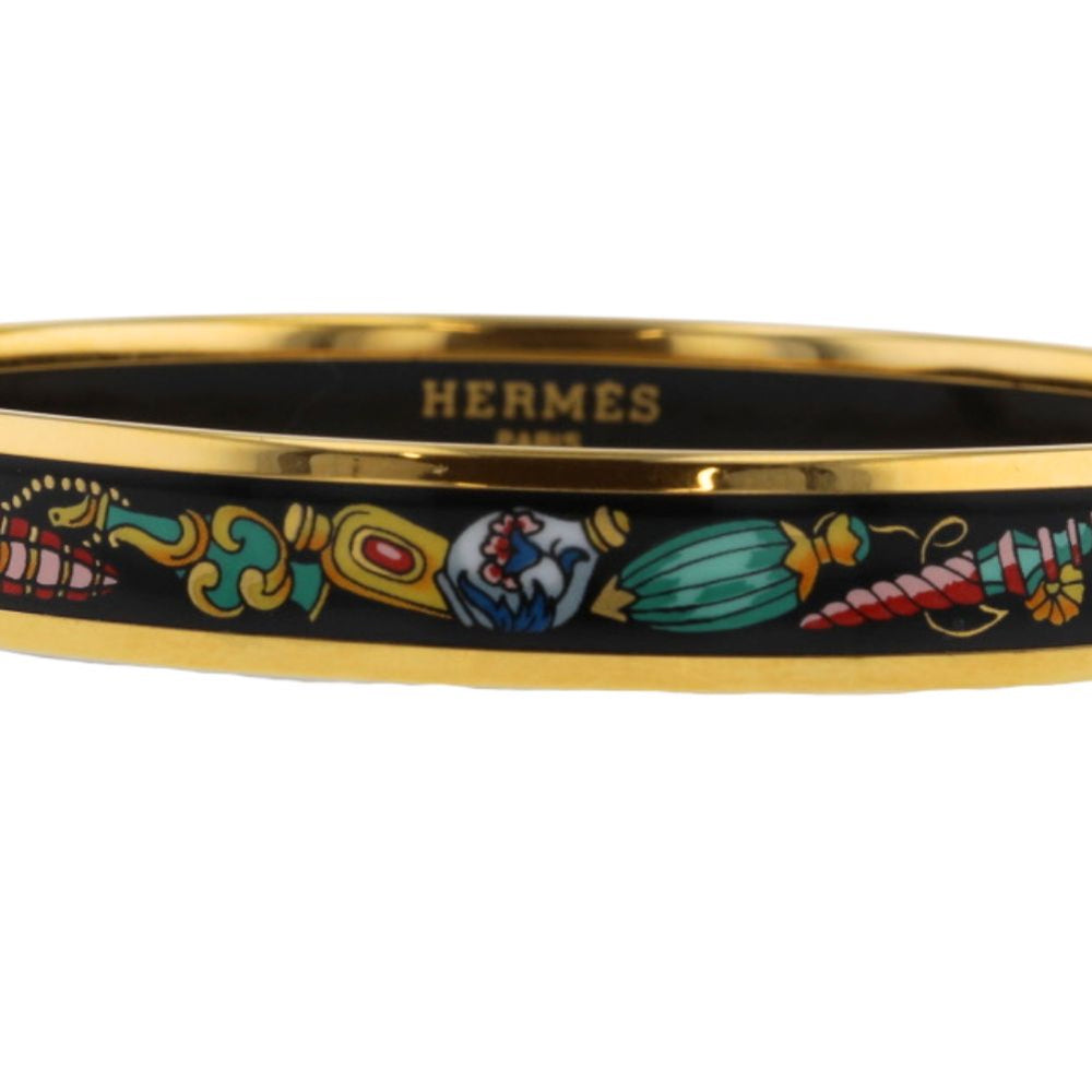 HERMES】エルメス エマイユPM バングル 七宝焼き 金メッキ マルチカラー Z刻印 約18.8g EmailPM レディースAランク –  KYOTO NISHIKINO