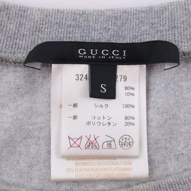 [Gucci] Gucci 
 侧线连衣裙 
 324467 x5279丝绒灰色边线女士