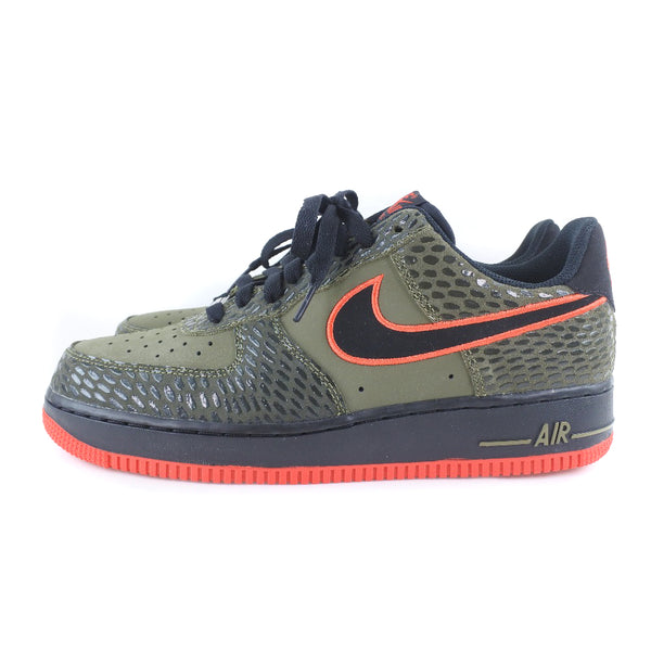 [Nike] Nike 
 Fuerza Aérea 1 zapatillas de deporte 
 Escala 488298 205 Caki de cuero sintético/Black Air Force 1 Men's S Rank