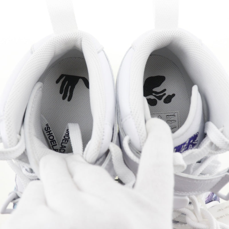 [耐克]耐克 
 空军1中运动鞋 
 白色X Nike Graffiti DR0500-100皮革白色空军1中男子