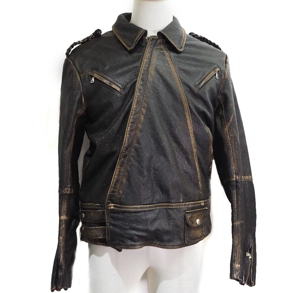 Maison Margiela] Maison Margiela Rider's jacket Leather tea men's B-r –  KYOTO NISHIKINO