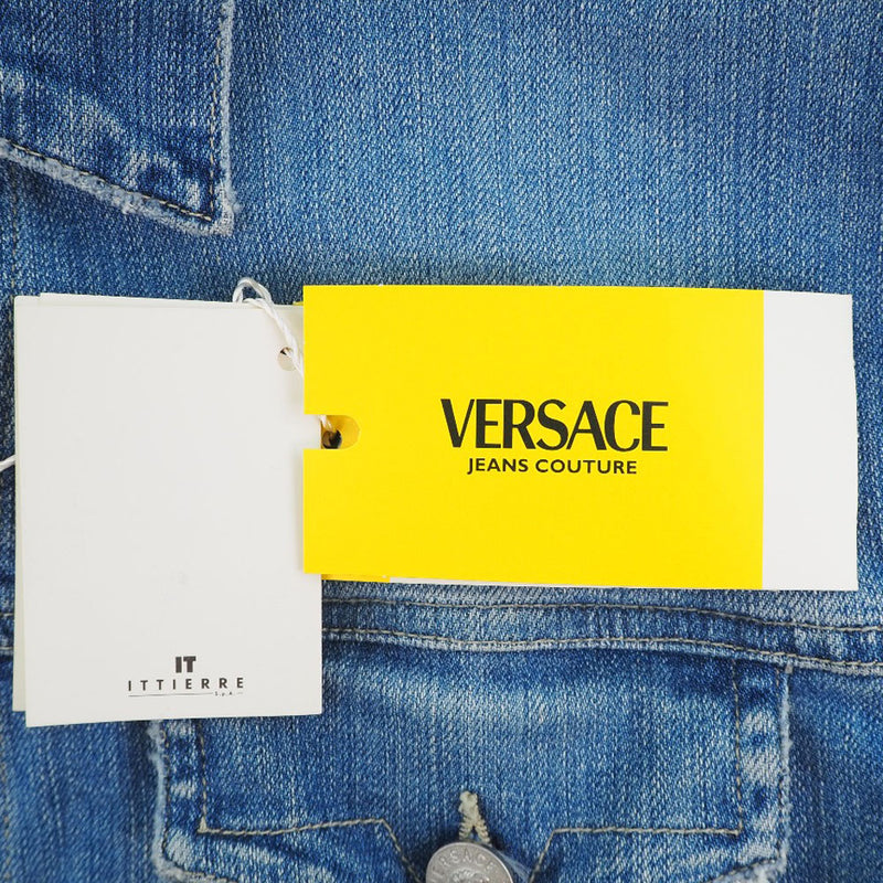 [VERSACE] Versace jeans 
 Denim Jacket 
 Denim light blue men's A-rank
