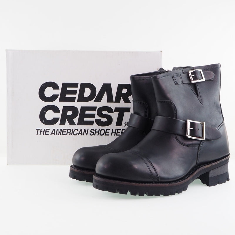 CEDER CREST/Ceda CREST boots 
 Engineer Boots GW-352 Leather Black Ceder CREST Men