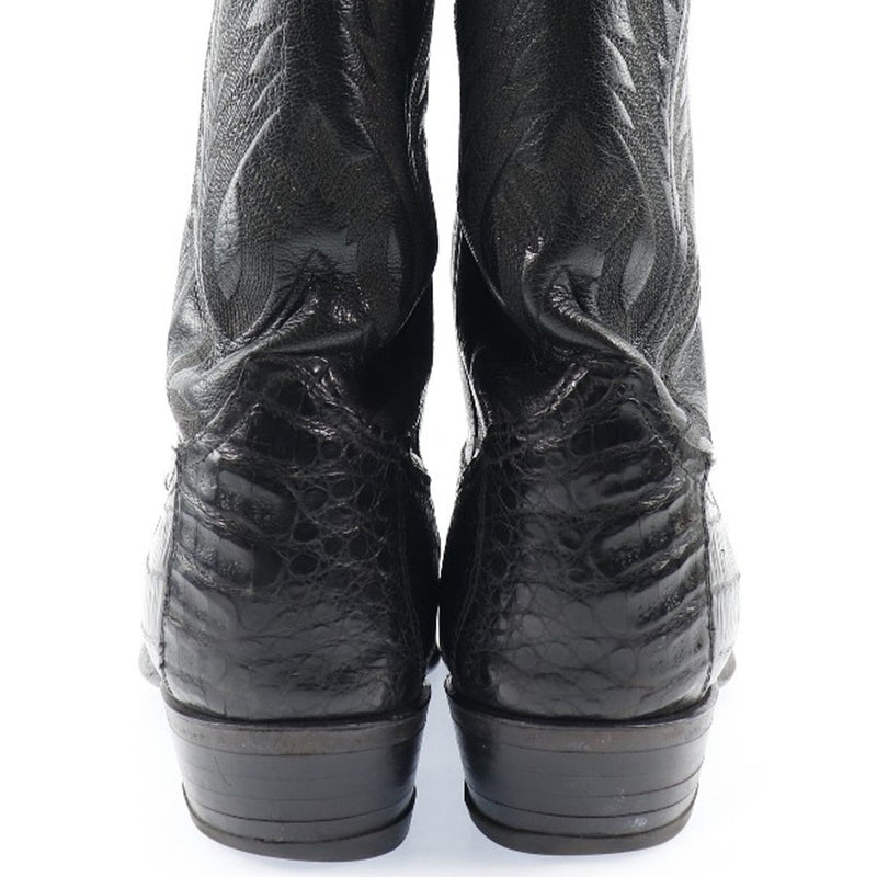 [Tony Lama] Tony Lama 
 Western boots 
 8675 Leather Black Western Boots Men's