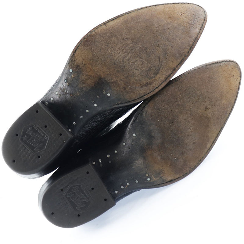 [Tony Lama] Tony Lama 
 Botas occidentales 
 8675 Botas de cuero Black Western Boots para hombres
