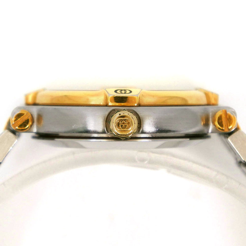 [GUCCI] Gucci 
 watch 
 9000L stainless steel x gold plating quartz analog display ivory dial Ladies