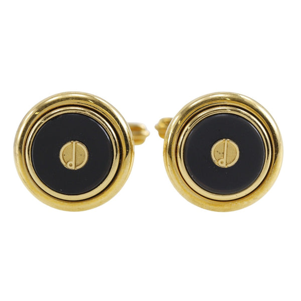 [Dunhill] Dunhill round d logo cufflinks