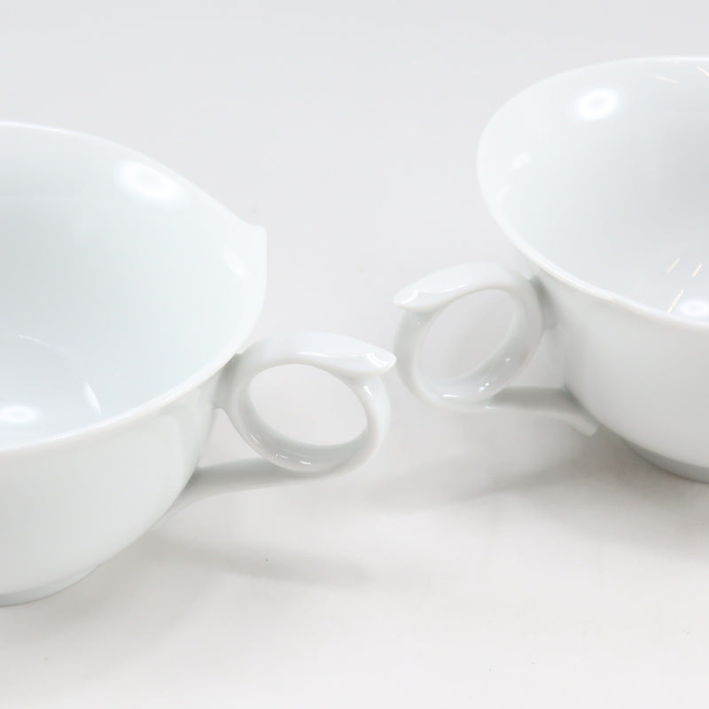 [Meissen] Meissen 
 Twin sword mark tableware 
 Tea Cup & Saucer x 2 825001/28633 Porcelain TWIN SWORD Mark_s Rank