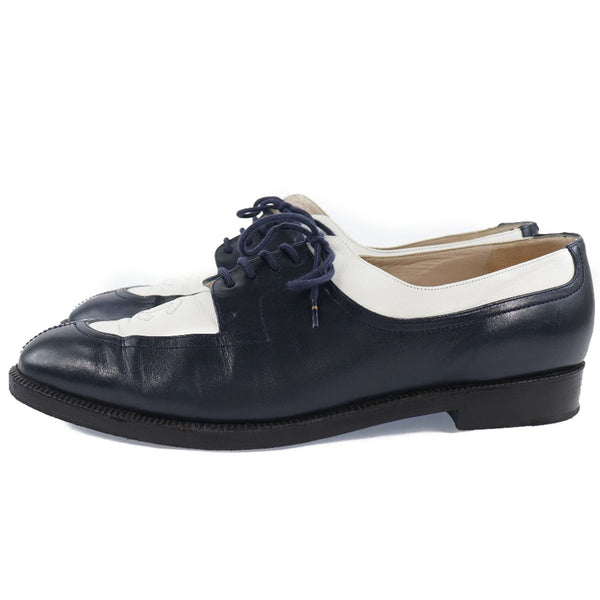 [CHANEL] Chanel 
 Oxford shoes loafers 
 Bicolor Coco Mark 95P A01377 Leather Navy/White OXFORD SHOES Ladies
