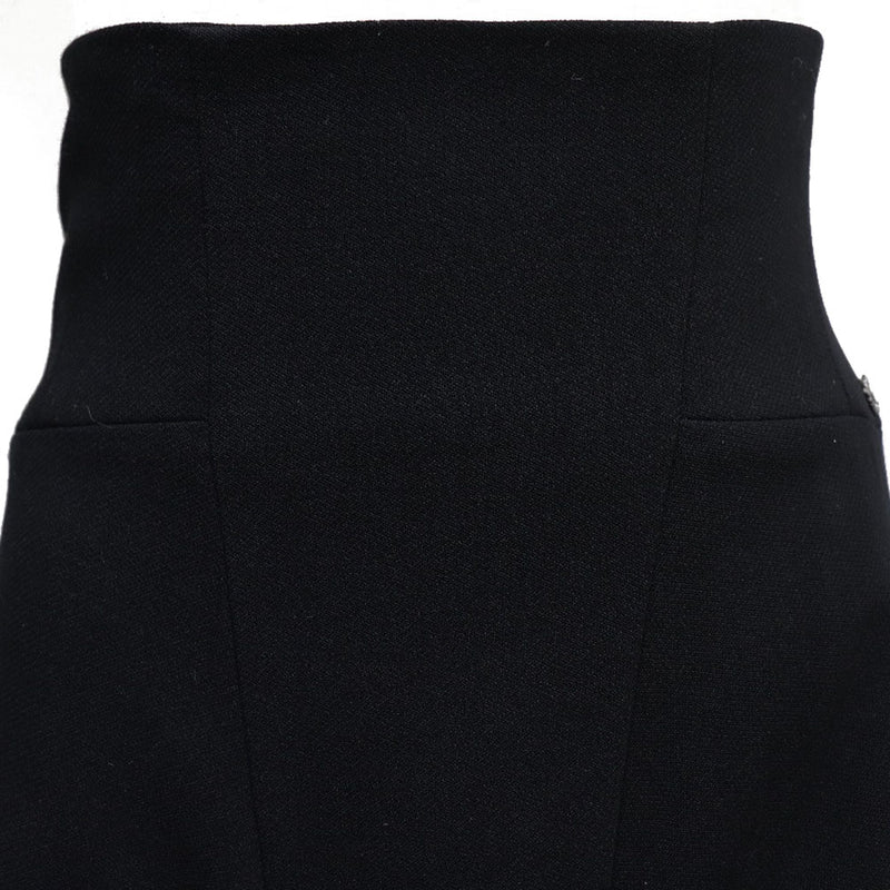 [CHANEL] Chanel 
 Tight Skirt 
 High waist 08a P33857v12627 Wool Black TIGHT Ladies A+Rank