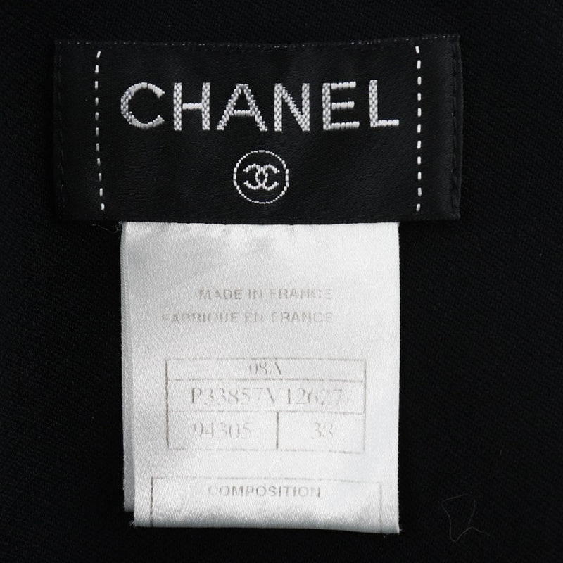[Chanel] Chanel 
 Falda apretada 
 Cintura alta 08a p33857v12627 lana negra damas apretadas a+rango