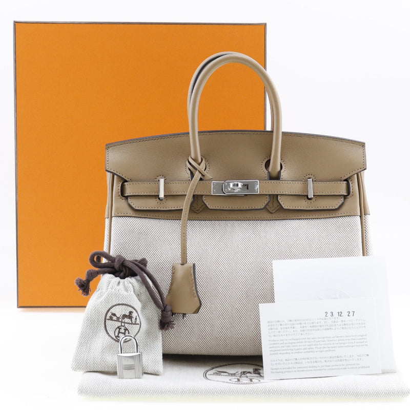 HERMES] Hermes Birkin 25 handbag Voice Wift x Towaru Ash Chai 