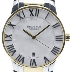 [Tiffany & Co.]TIFFANY&Co. Atlas Dome Watch Gold & Steel Silver/Gold Automatic Wind 아날로그 디스플레이 화이트 다이얼 Atlas Dome Men A Rank