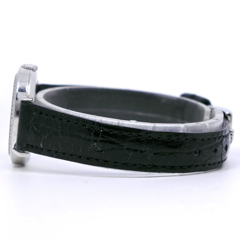 【ROLEX】ロレックス
 チェリーニ 腕時計
 cal.1601 4081/9 K18ホワイトゴールド×クロコダイル 黒 手巻き グレー文字盤 Cherini レディース
