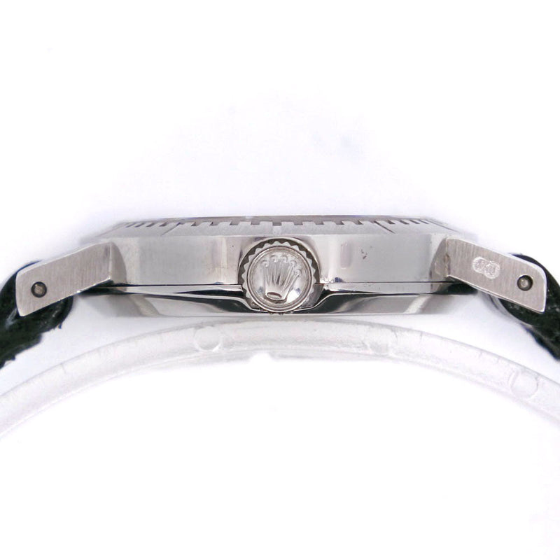 [Rolex] rolex 
 Reloj Cherini 
 Cal.1601 4081/9 K18 Oro blanco x cocodrilo negro negro dial cherini damas